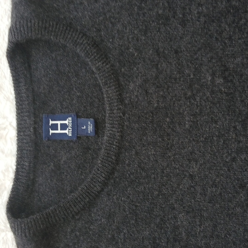 Vintage H Hilfiger Cashmere Crewneck Sweater - Size L